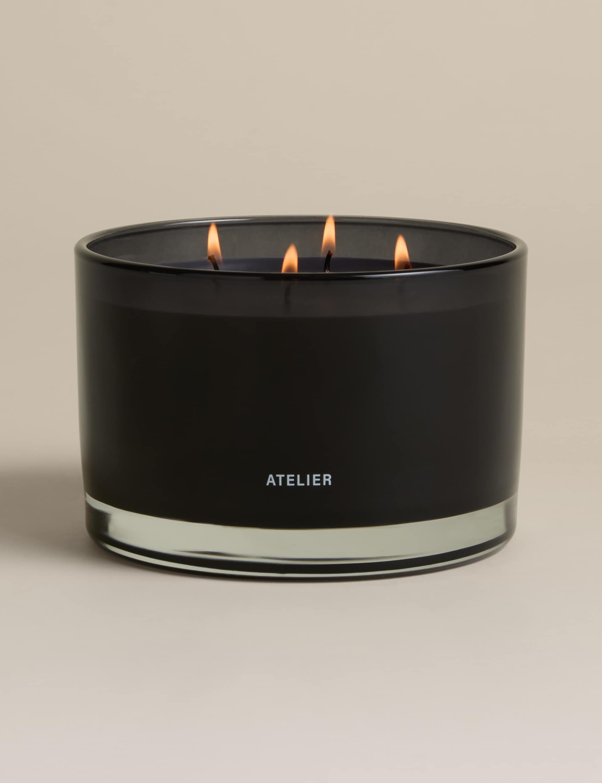 Rebel Rose 4 wick candle with black wax and lid (British brand)