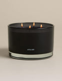 Rebel Rose 4 wick candle with black wax and lid (British brand)