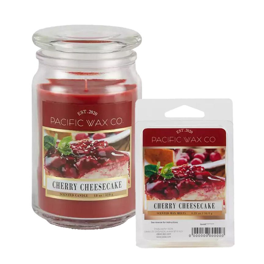 Pacific Wax Co Cherry Jar Candle & Wax Melts Bundle GOODS ASDA   