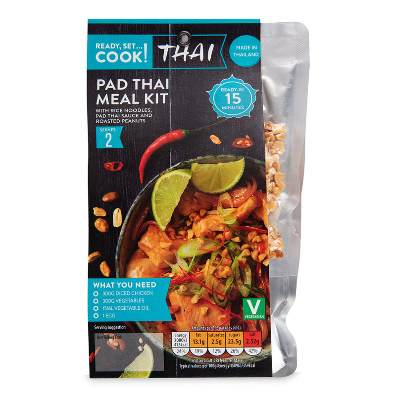 Pad Thai meal kit with sauce for cooking, UK version