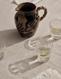 Stoneware painterly jug with abstract design - British product