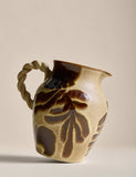 Stoneware painterly jug with abstract design - British product
