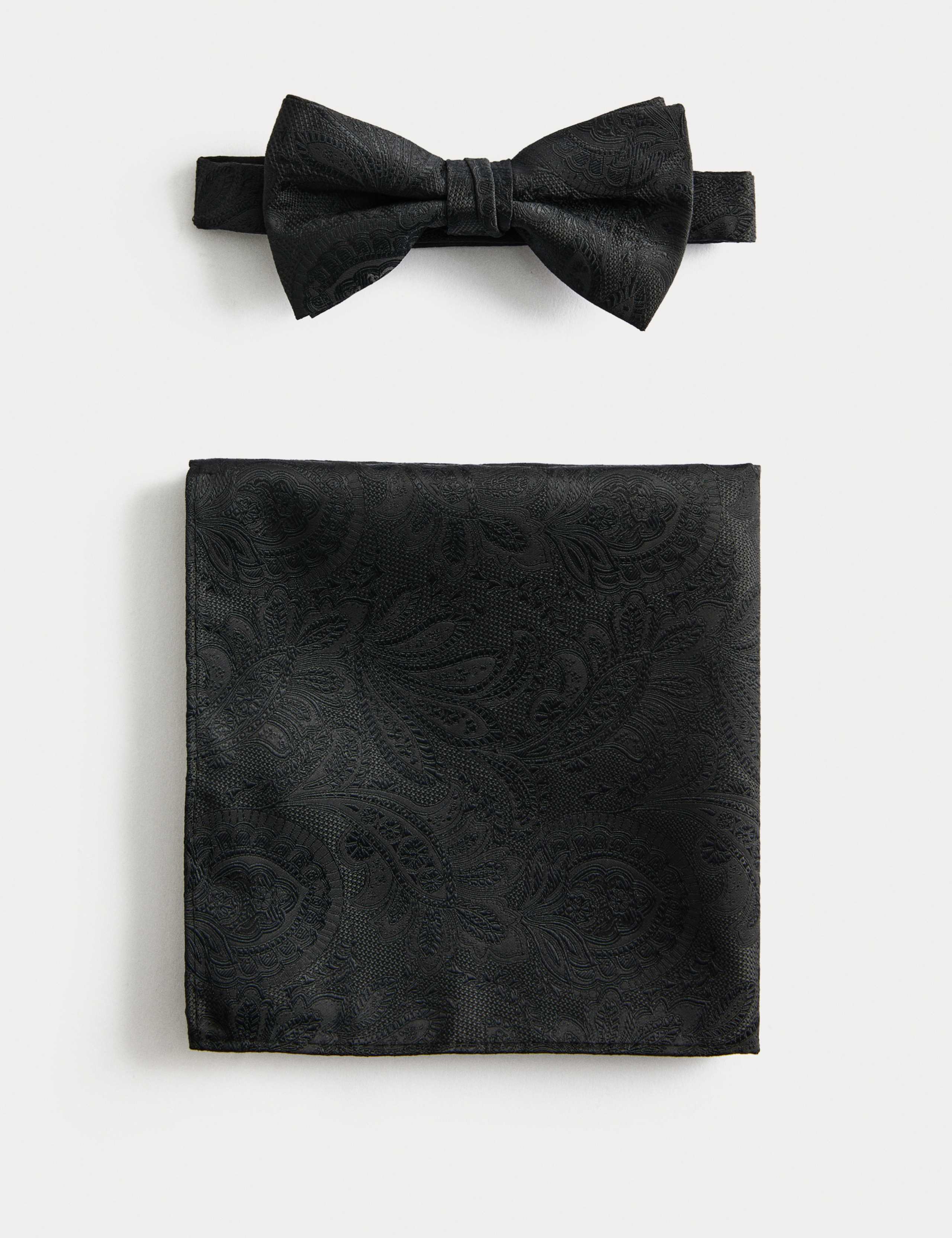 M&S Paisley Bow Tie and Hank Set, UK version