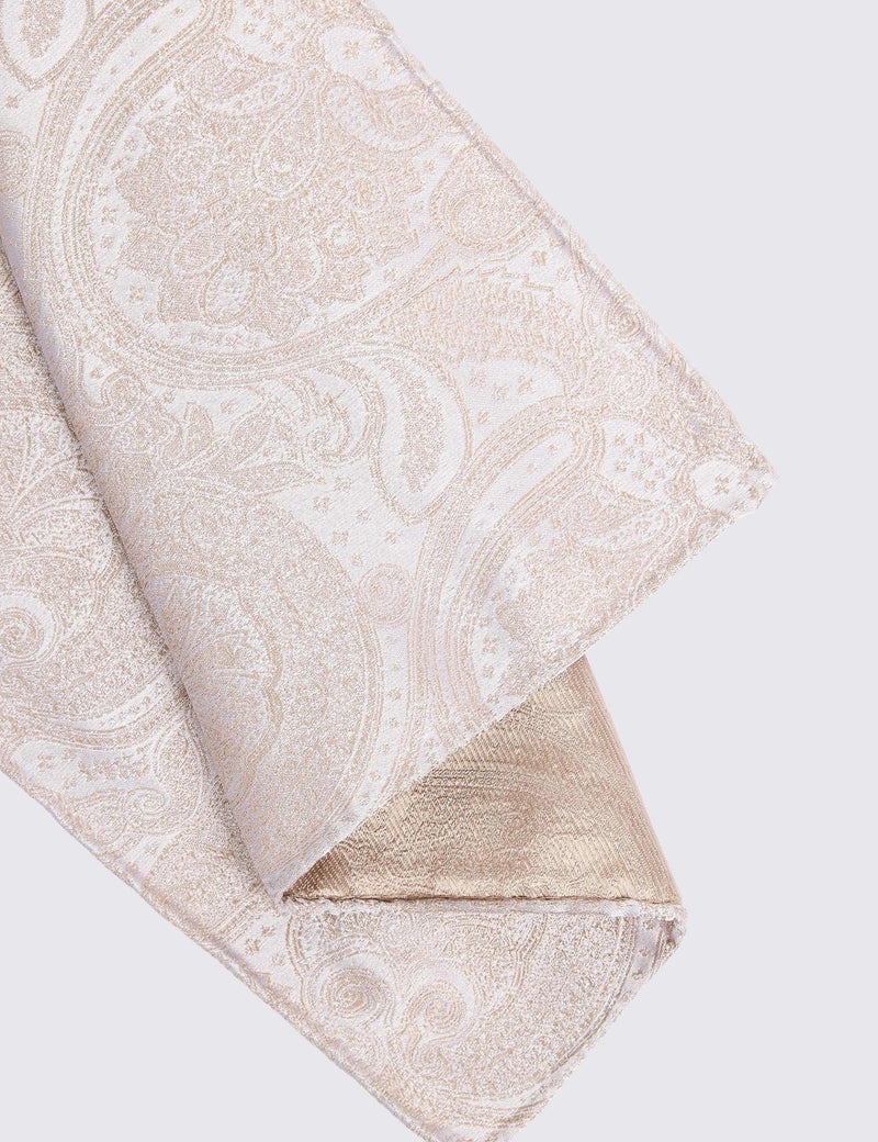 Moss Paisley Seiden-Einstecktuch, UK-Version