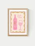 Emmy Lupin Studio Pale Rose framed art, imported from the UK