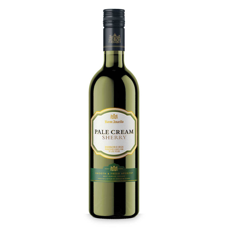 Pale Sherry fortified wine from a British store, UK version