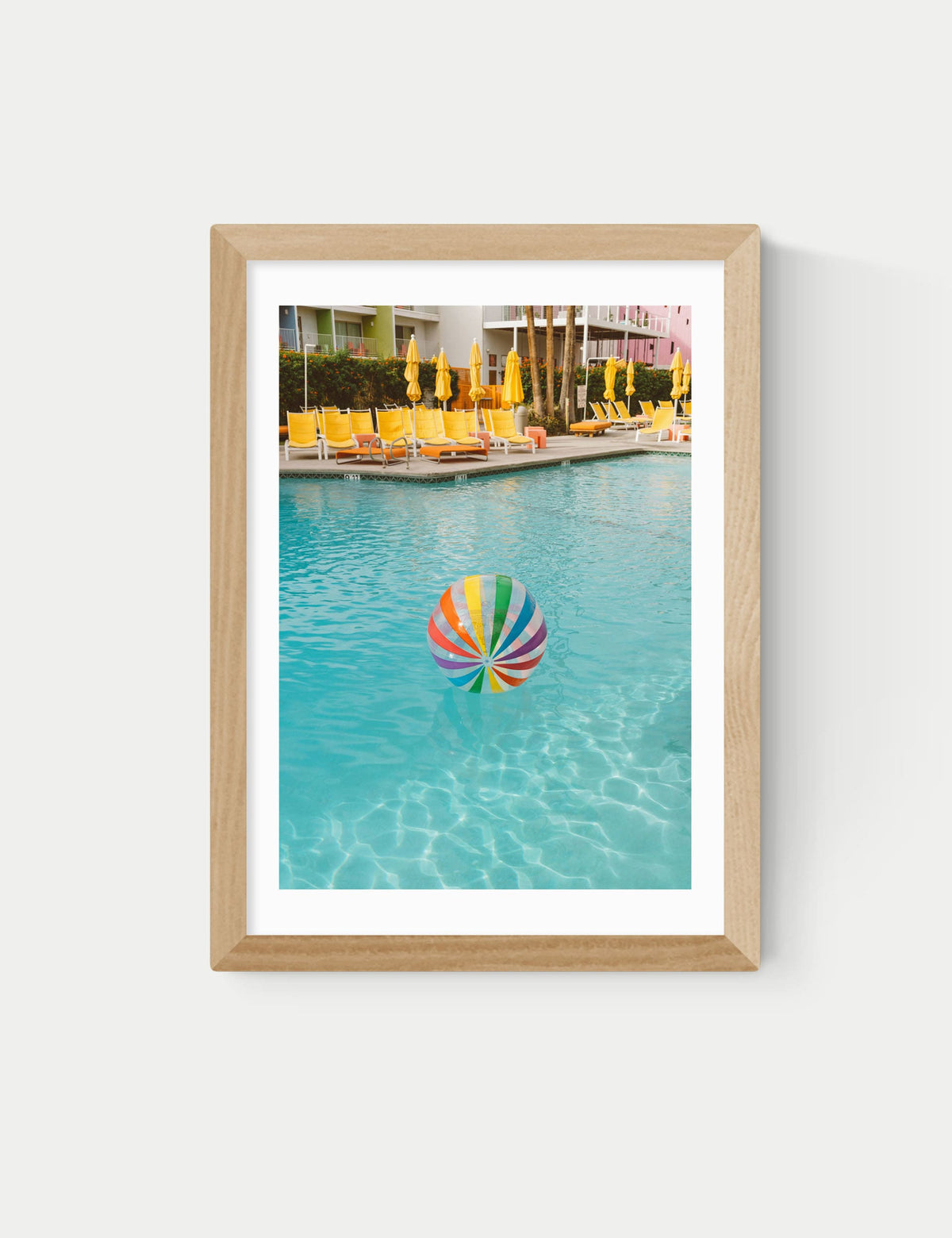 East End Prints Palm Springs Pool Day framed art, imported from the UK