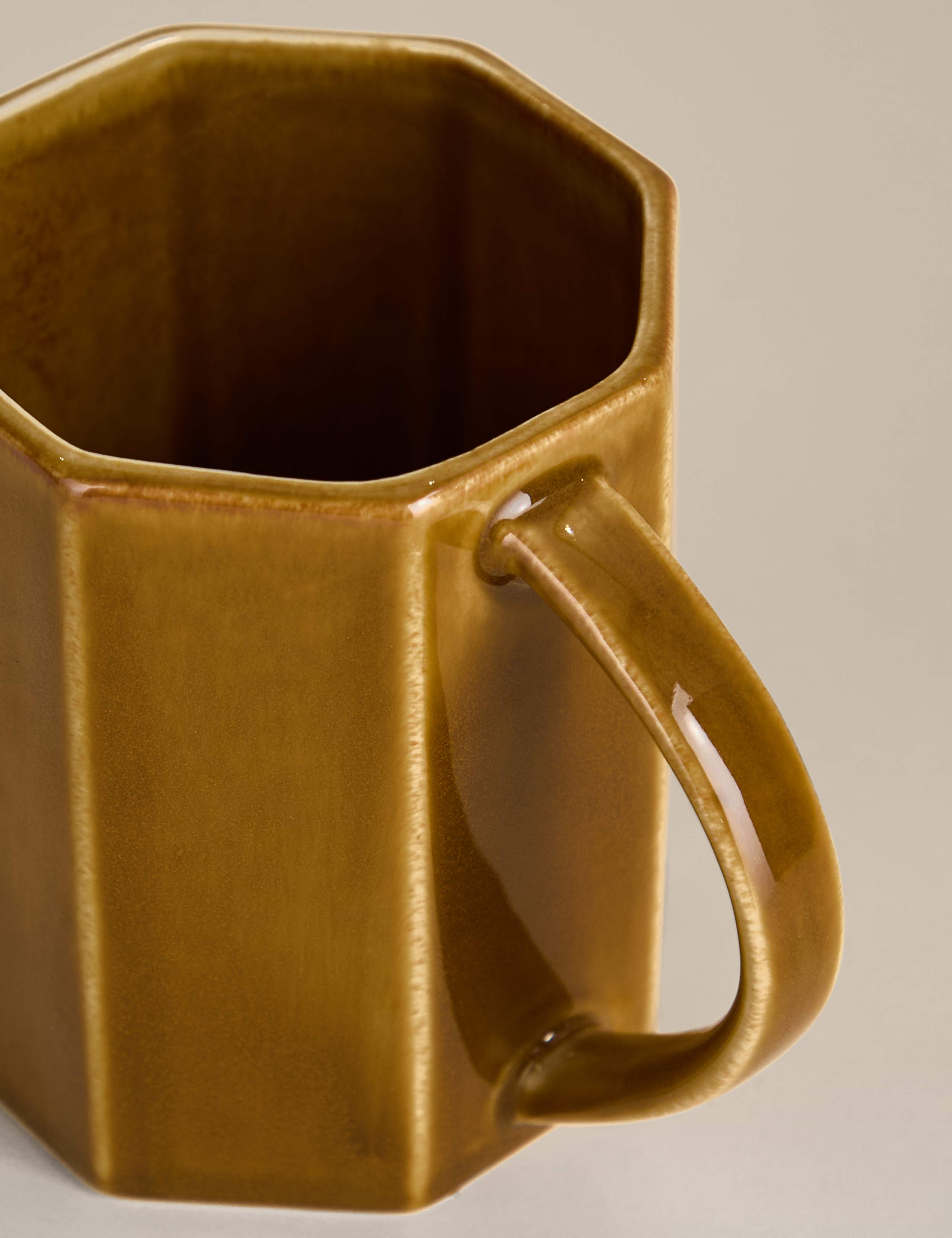Panelled tankard mug, imported from the UK