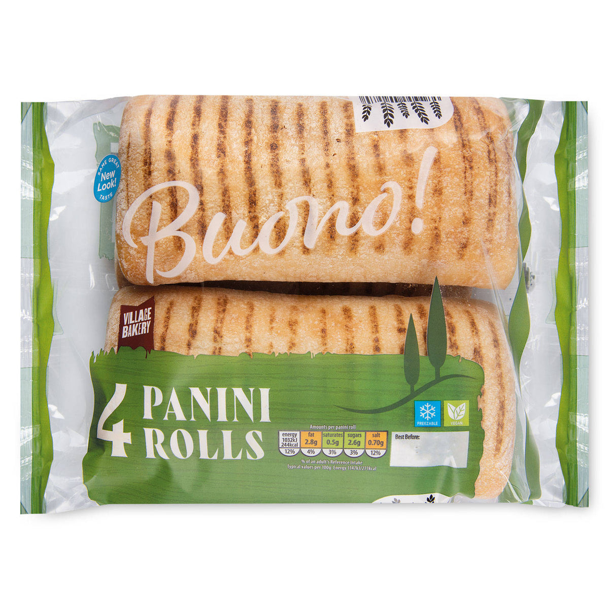 Panini rolls, soft bread rolls, from a British brand