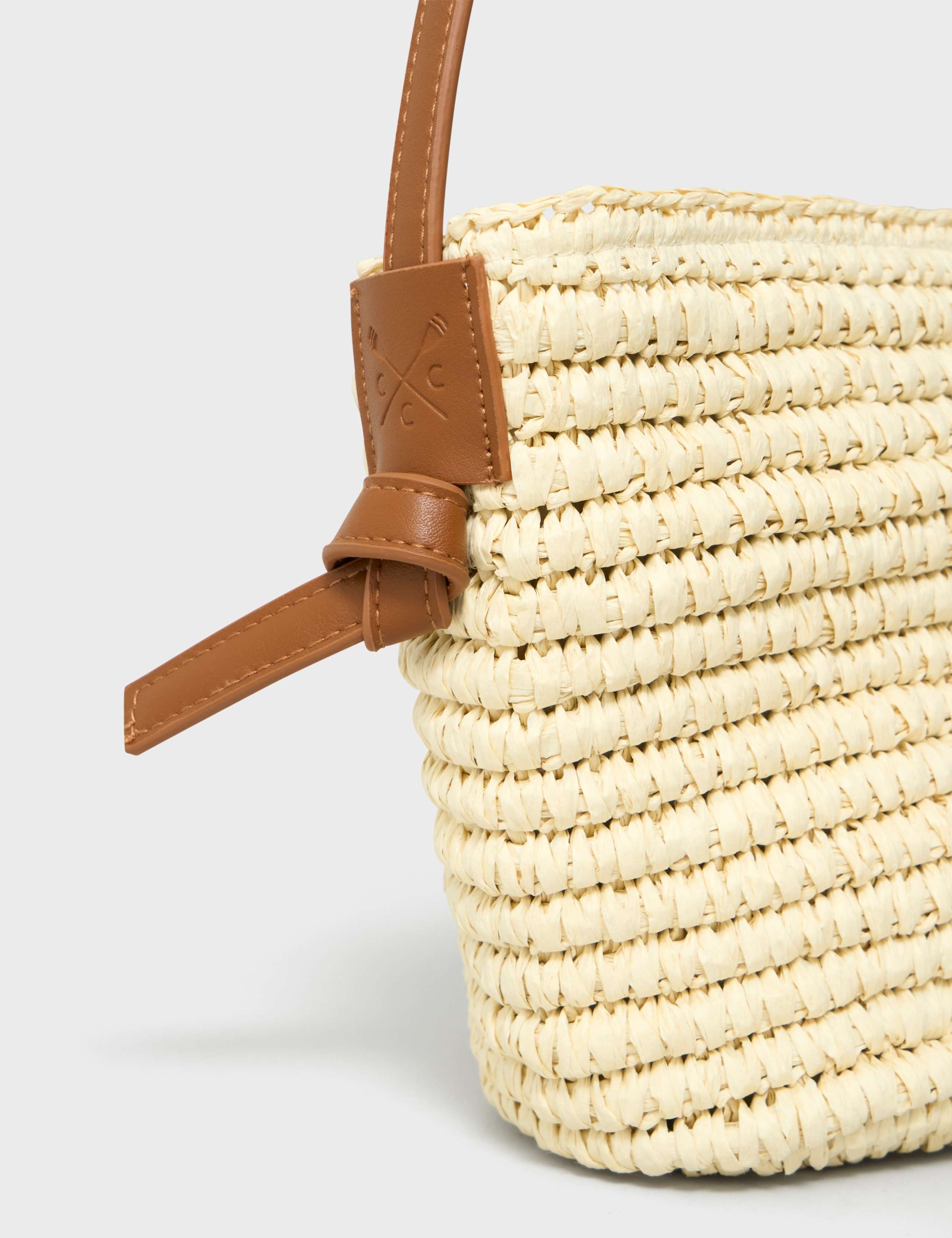 Crew Clothing paper woven cross body bag, imported from the UK