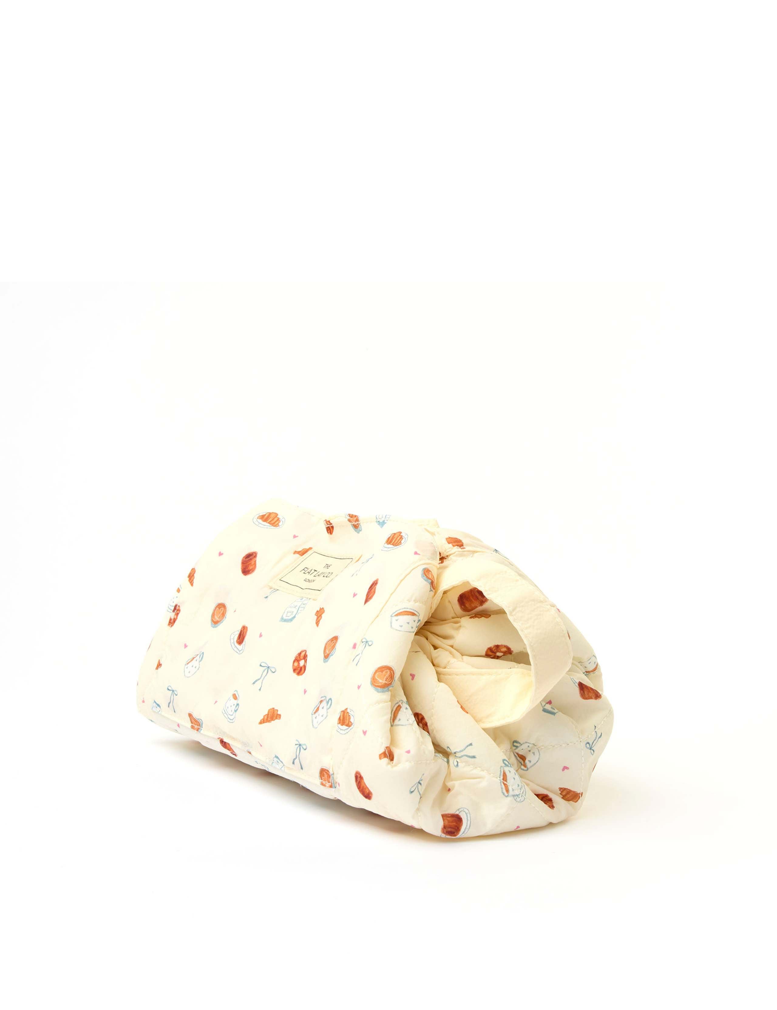 The Flat Lay Co Parachute Drawstring Patisserie makeup bag, UK version