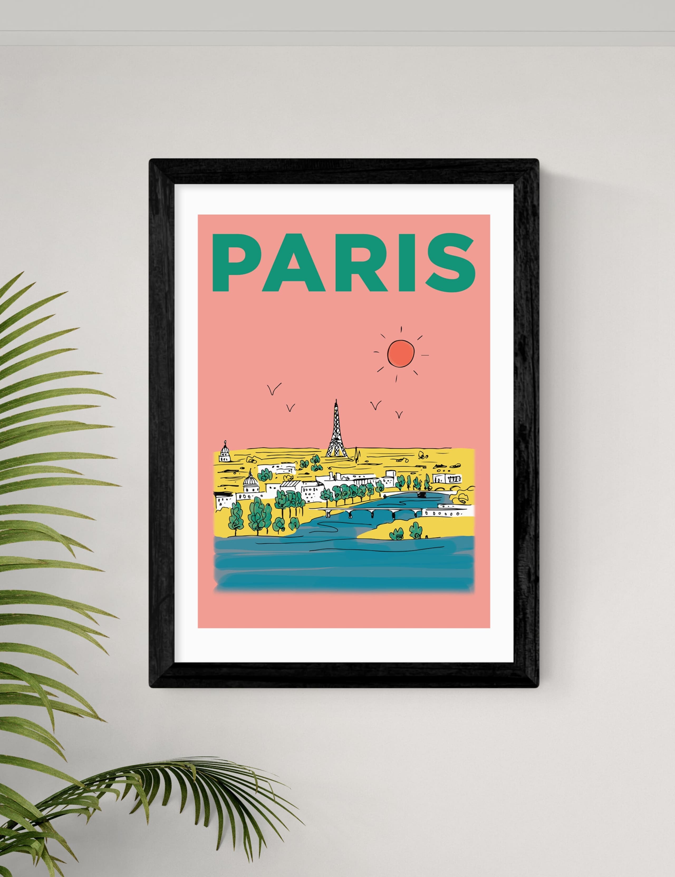 East End Prints framed art print Paris France Eiffel Tower (British brand)