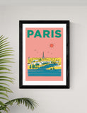 East End Prints framed art print Paris France Eiffel Tower (British brand)