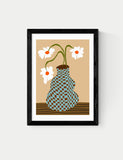 East End Prints Party Floral Pottery framed print - British product
