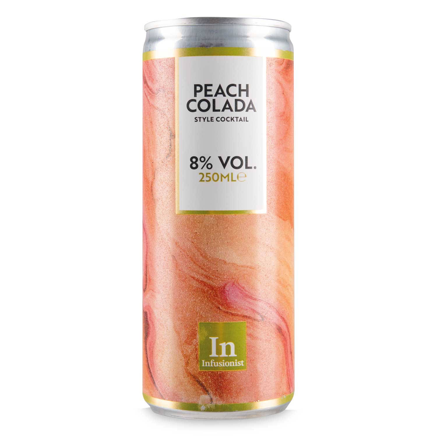 Peach Colada cocktail cans ready to drink, UK version
