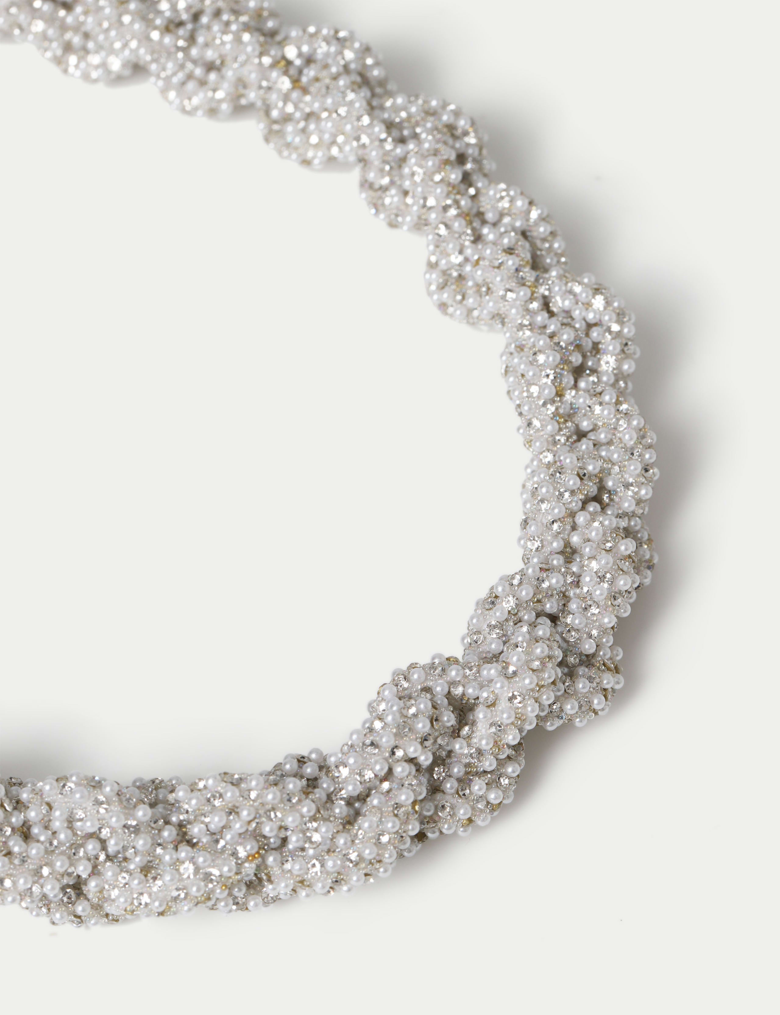 M&S Pearl Jelly Plaited Necklace - British product