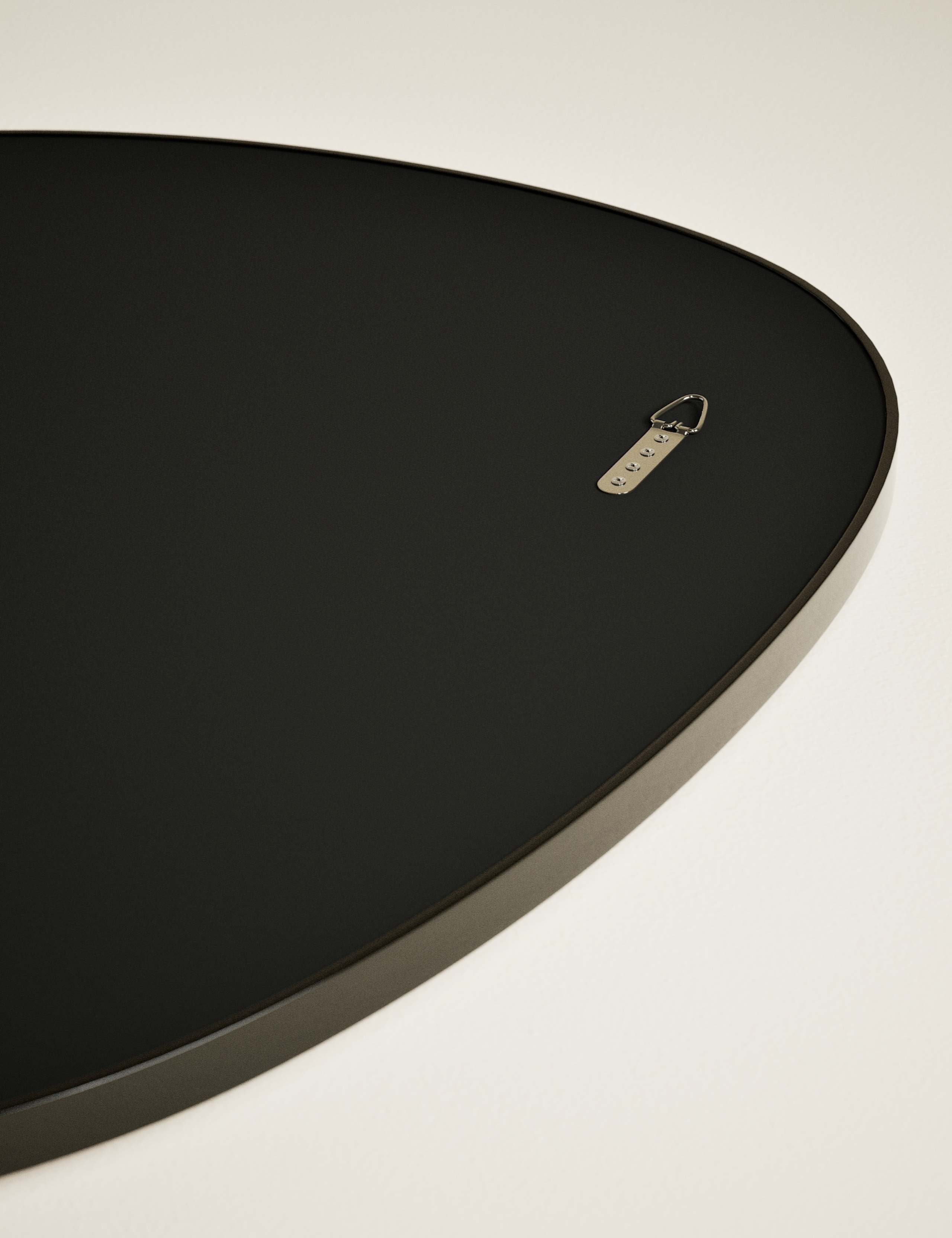 Pebble metal curved wall mirror, imported from the UK