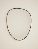 Pebble metal curved wall mirror, imported from the UK