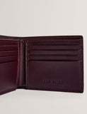 Ted Baker genarbtes Leder Bi-Fold Brieftasche 9x11cm - Britisches Produkt