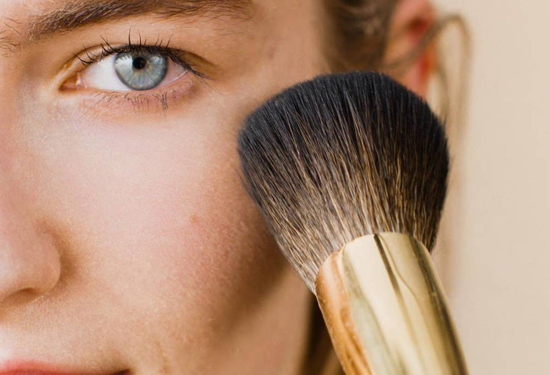 People powder makeup brush large fluffy round head (British brand)