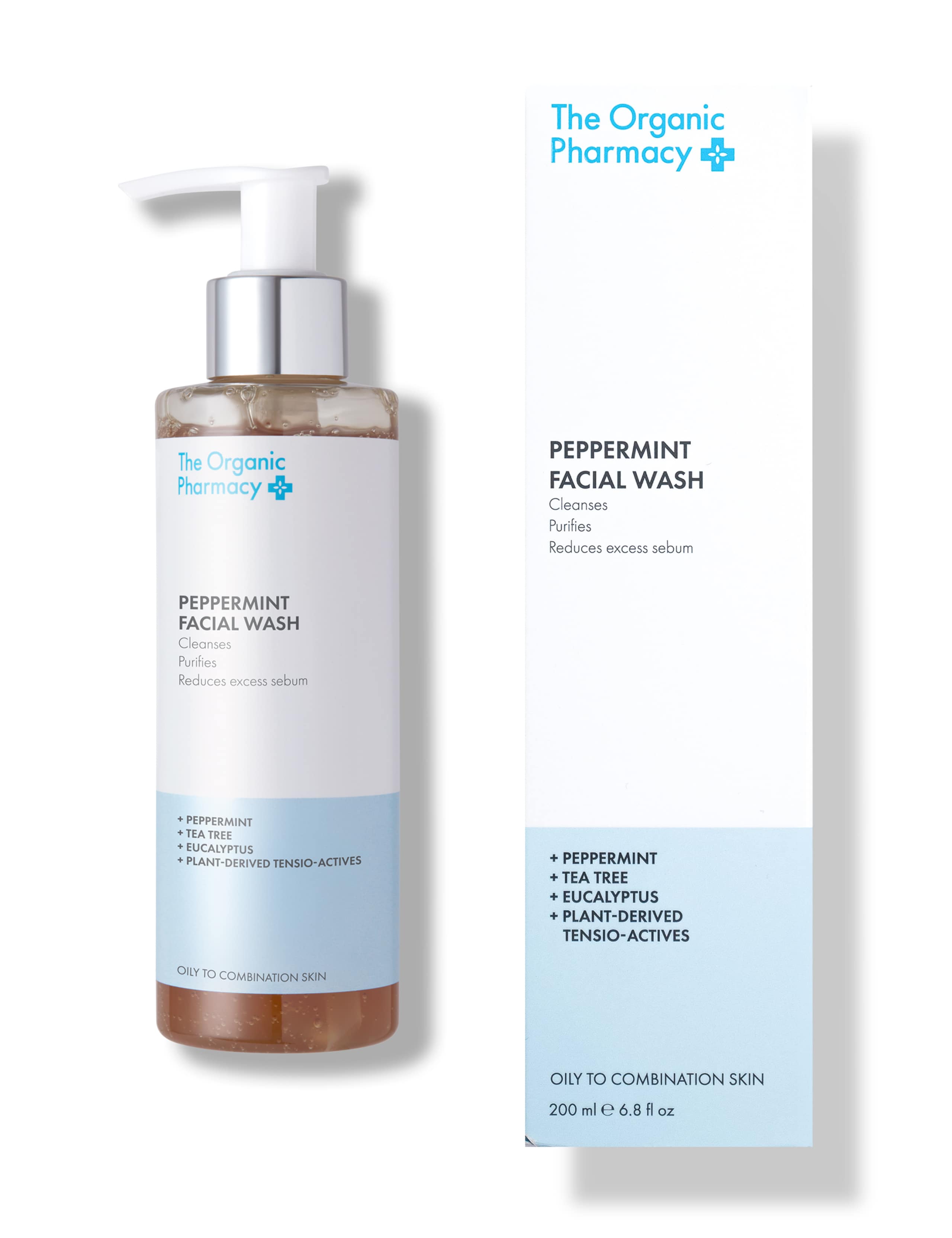 The Organic Pharmacy Peppermint Facial Wash 200ml, UK version