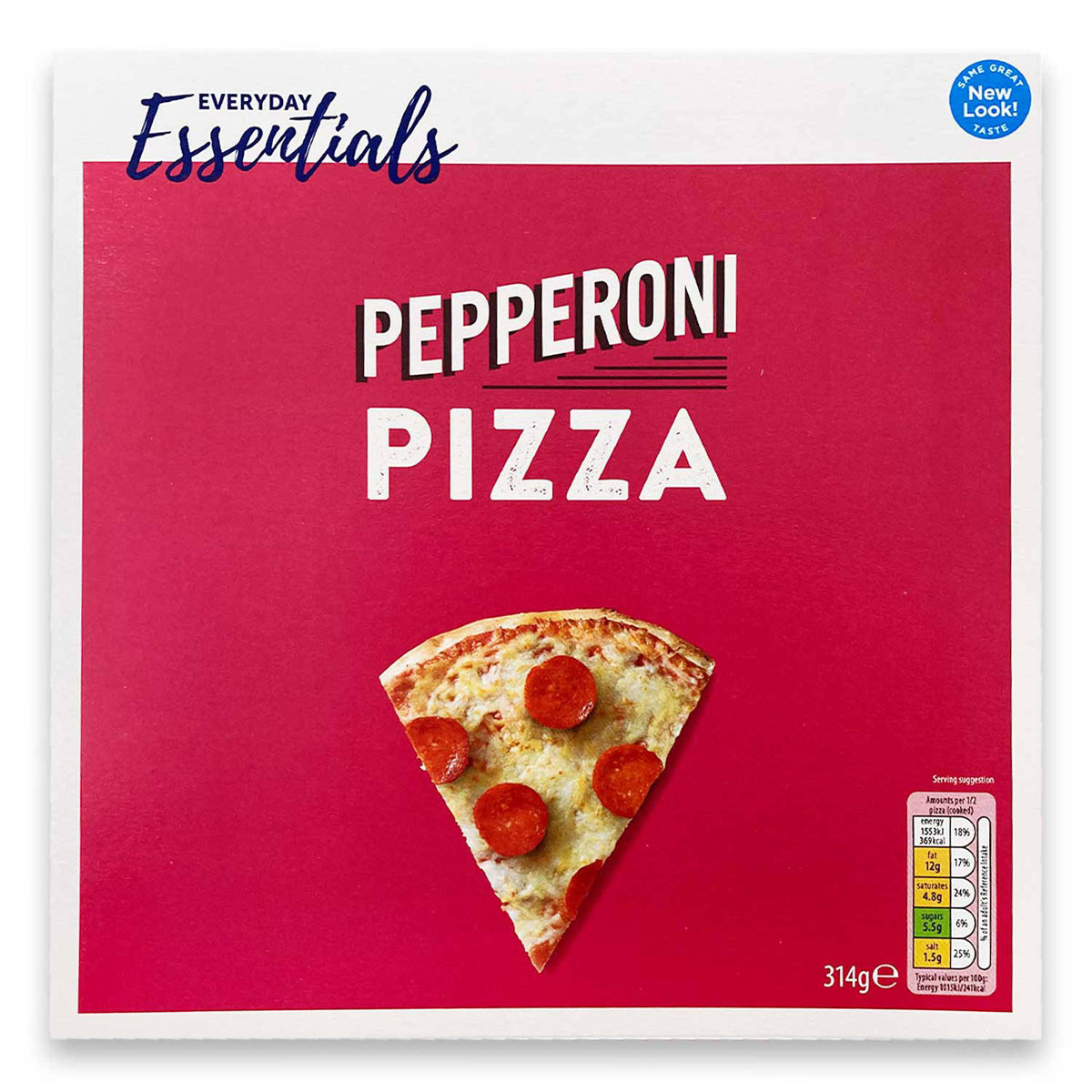 Frozen pepperoni pizza with pizza base - British product