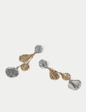 Per Una mixed metal leaf drop earrings, UK version