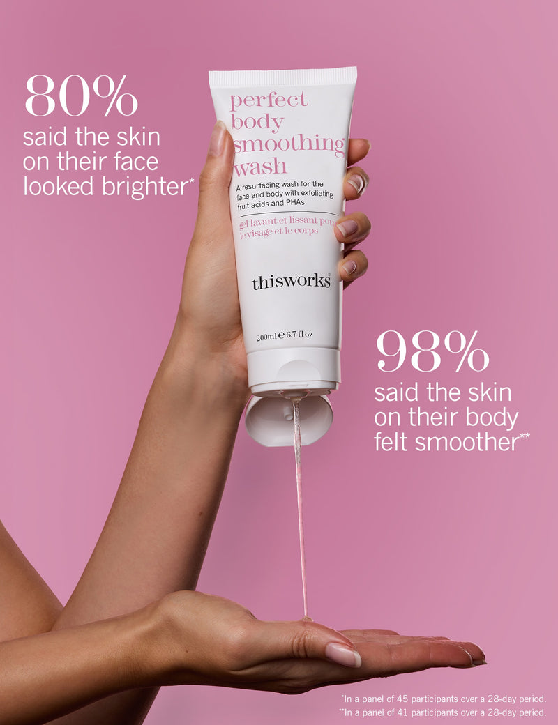 THIS WORKS Perfect Body Smoothing Wash 200ml, imported from the UK