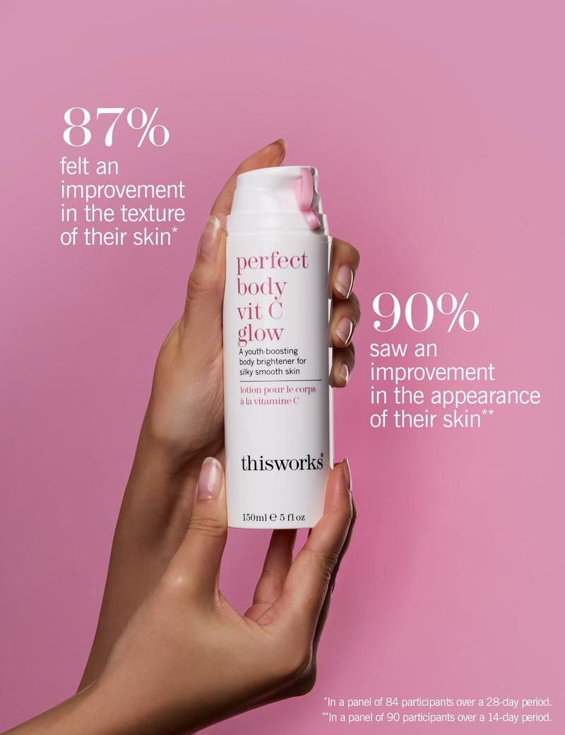 Perfect Body Vit C Glow body moisturiser 150ml, imported from the UK