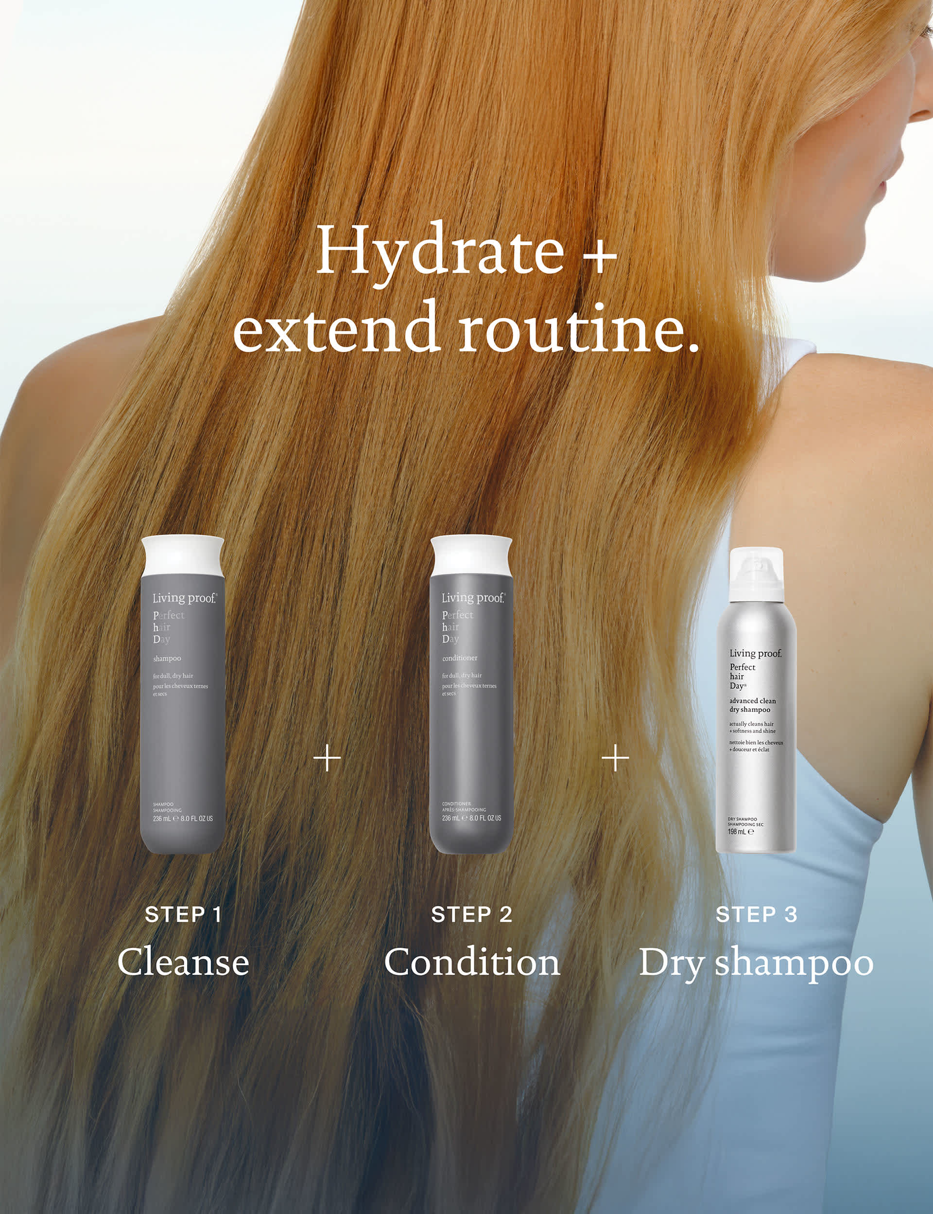 Living Proof Perfect Hair Day Shampoo 236ml, imported from the UK