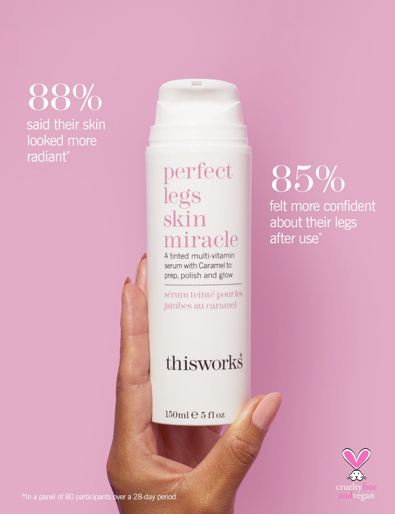 THISWORKS tinted leg serum with vitamins 150ml, imported from the UK
