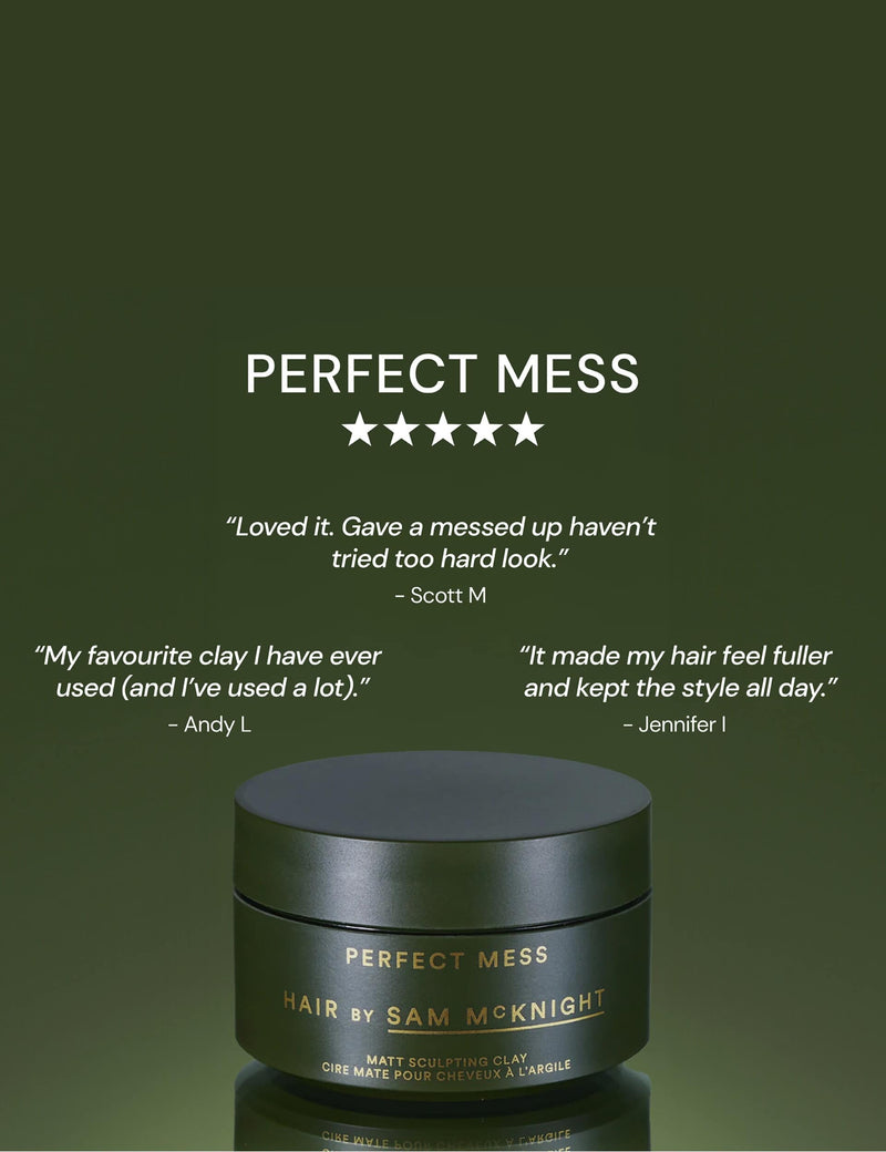 Sam McKnight Perfect Mess Matt Sculpting Clay 50ml, imported from the UK
