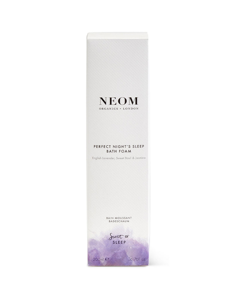 NEOM Perfect Night's Sleep Bath Foam 200ml, imported from the UK