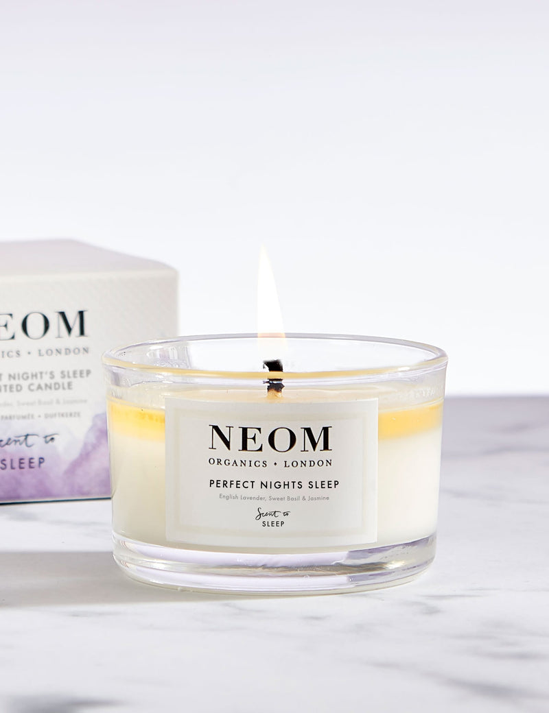 NEOM Perfect Night's Sleep Travel Scented Candle 75g, imported from the UK