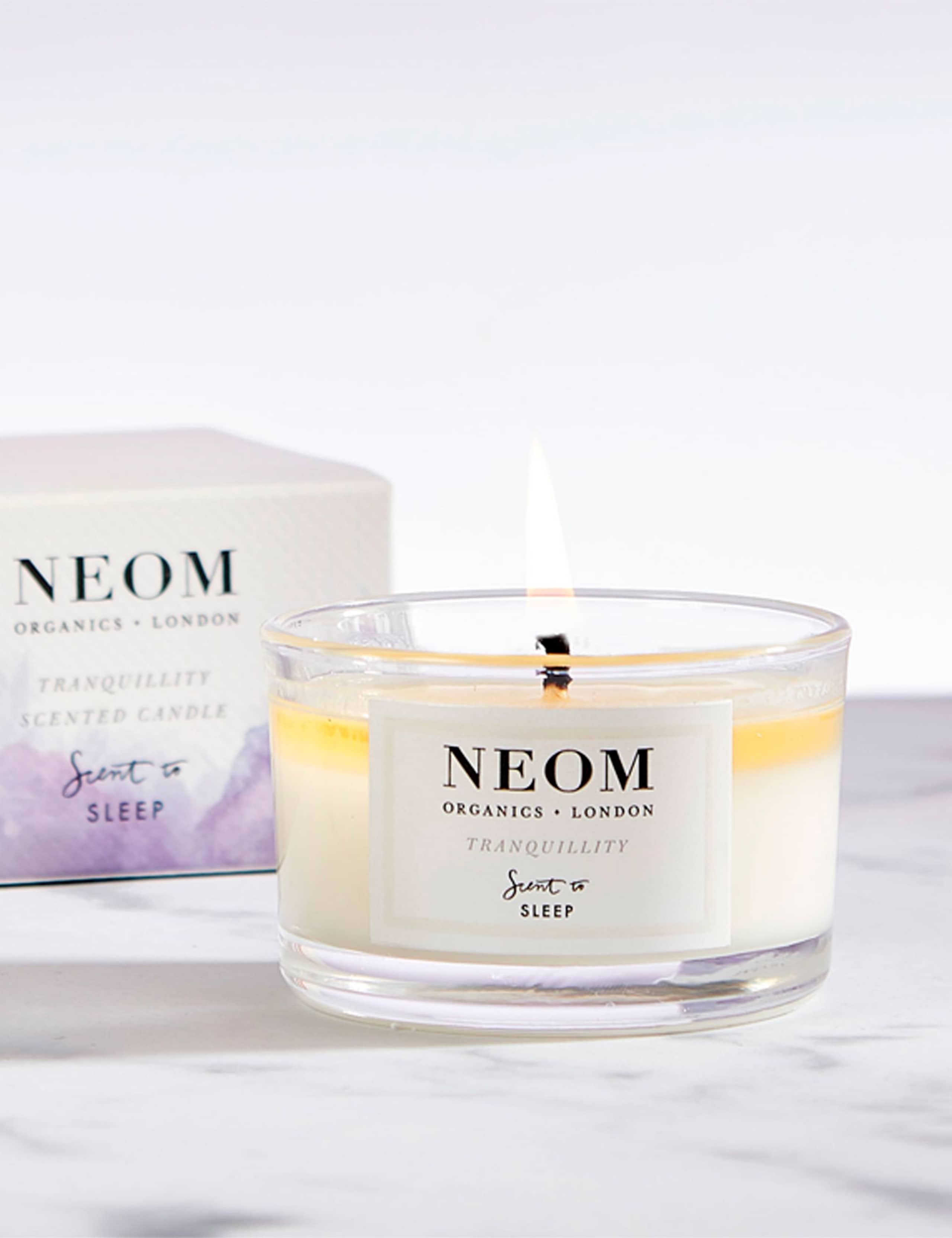 NEOM Perfect Night's Sleep Travel Scented Candle 75g, imported from the UK