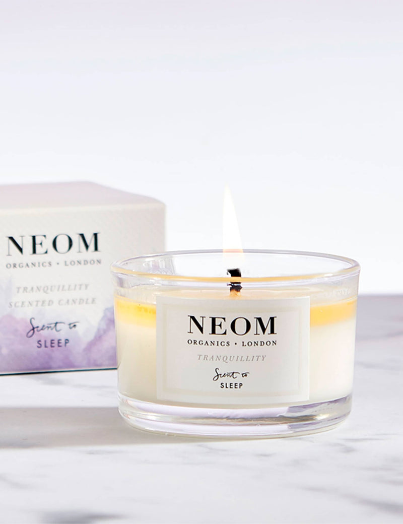 NEOM Perfect Night's Sleep Travel Scented Candle 75g, imported from the UK