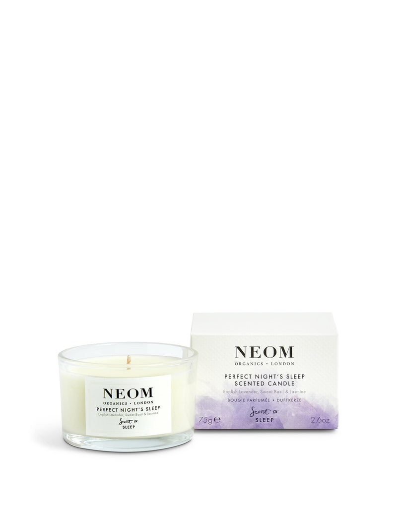 NEOM Perfect Night's Sleep Travel Scented Candle 75g, imported from the UK