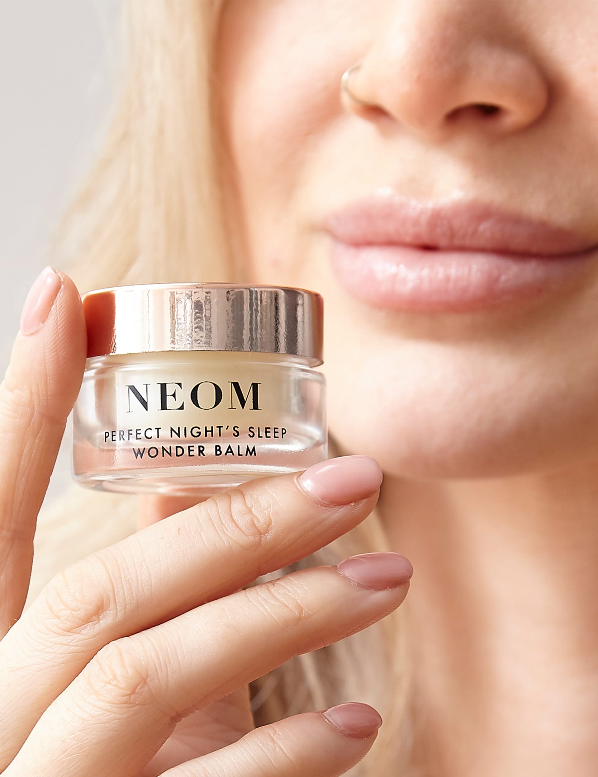 NEOM night-time soothing balm with lavender and chamomile 12g, imported from the UK