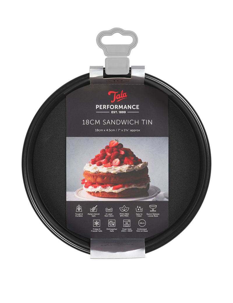 Tala Performance non-stick sandwich cake tin 18cm, imported from the UK