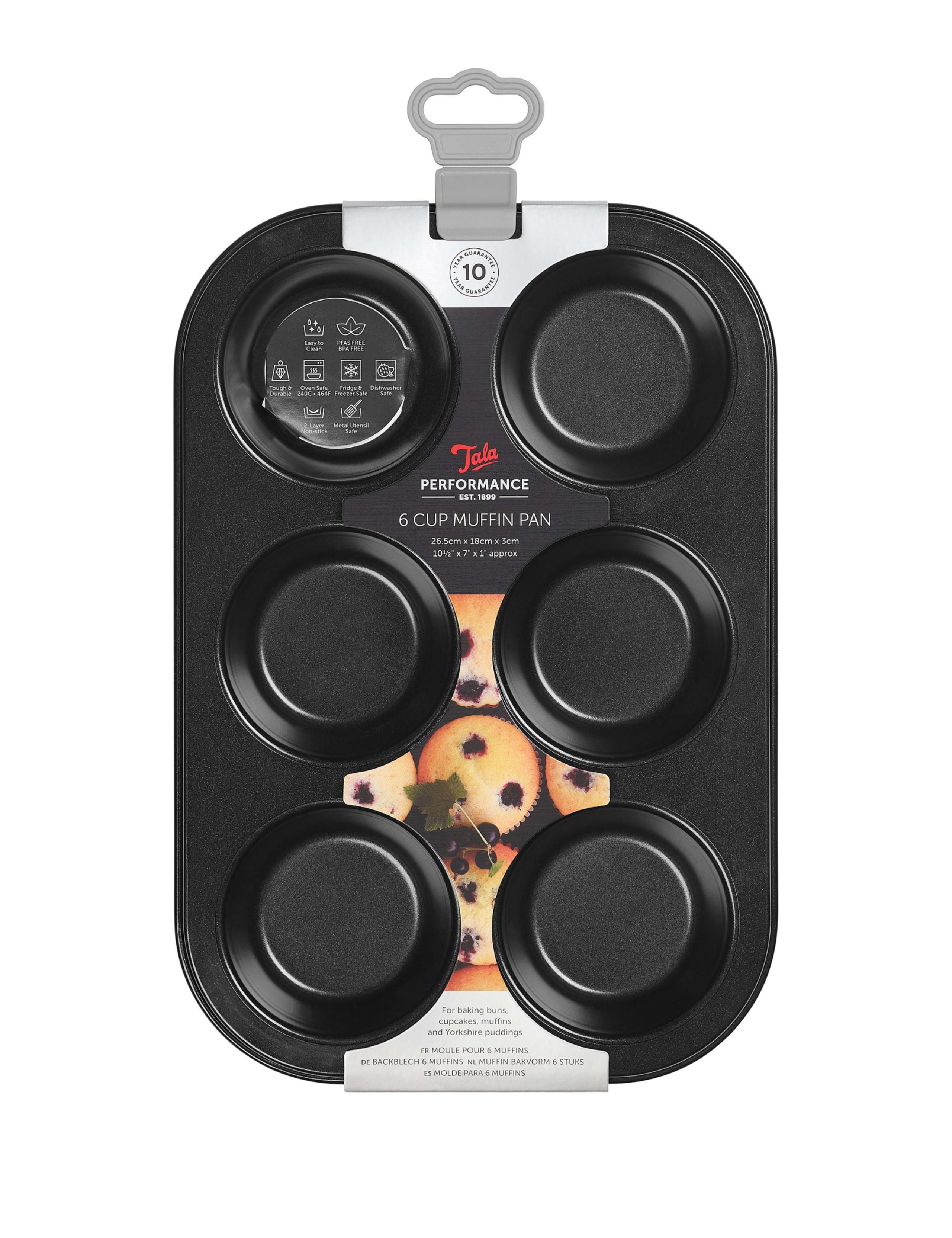 Tala non-stick muffin pan 6-cup - British product