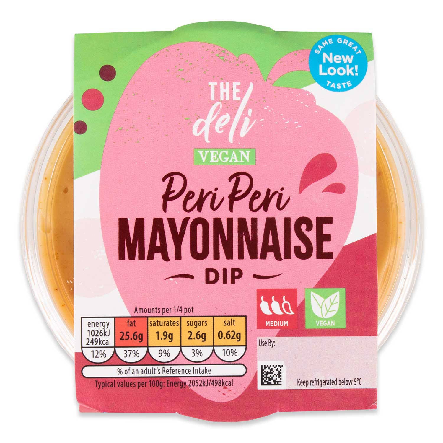 Peri Peri mayonnaise dip with chilli sauce and flakes, UK version