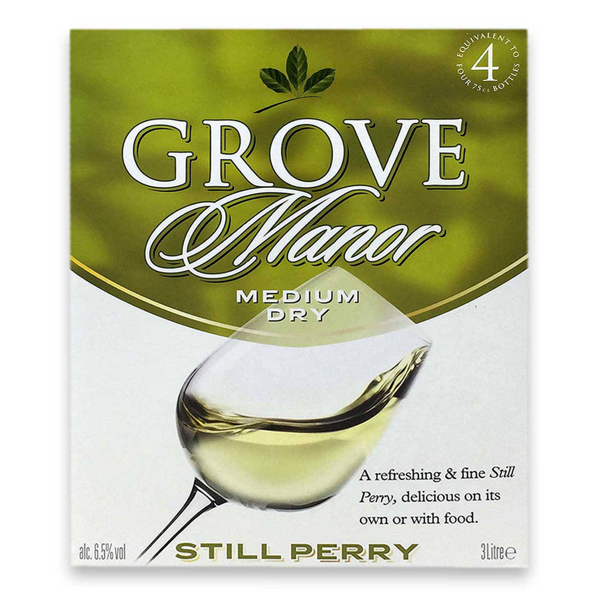 Perry White traditional pear cider drink - British product