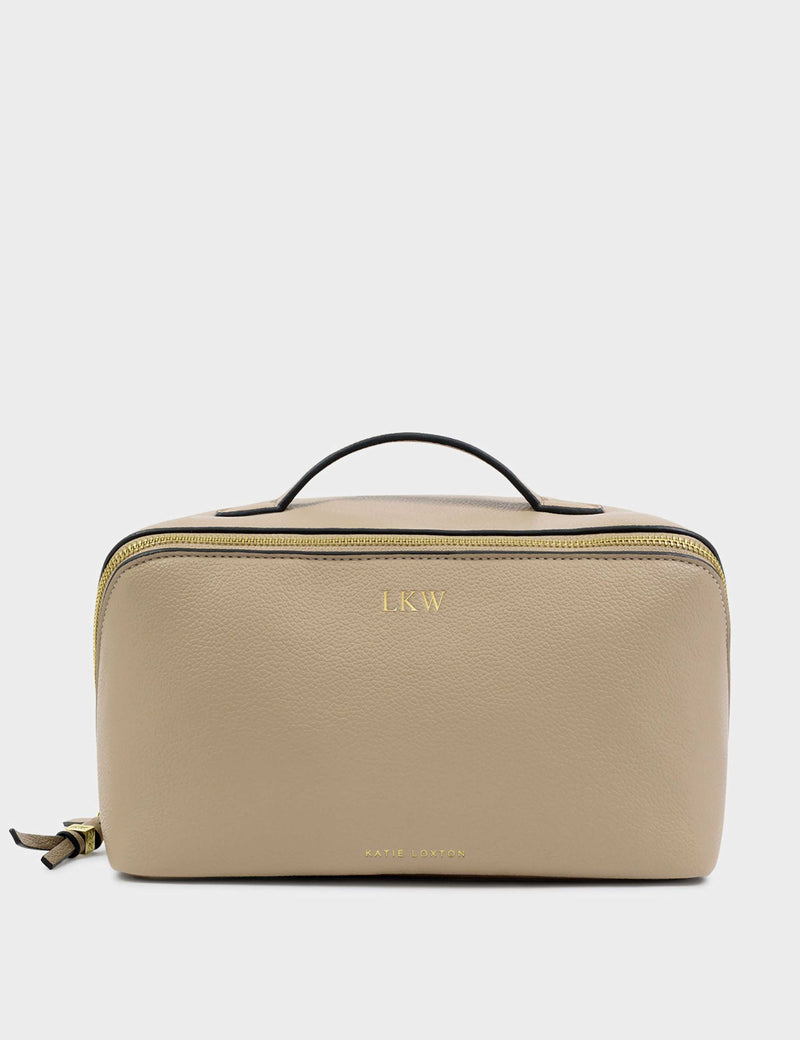 Katie Loxton personalised faux leather toiletry bag 25cm, UK version