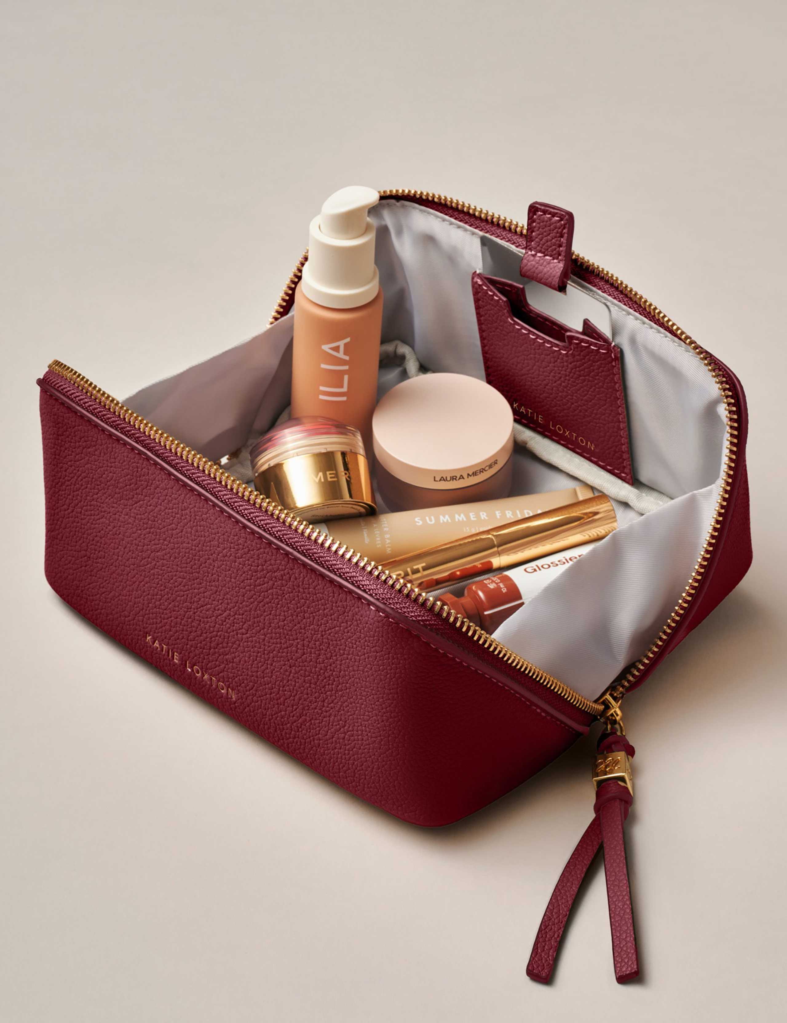 Katie Loxton personalised faux leather makeup bag, imported from the UK