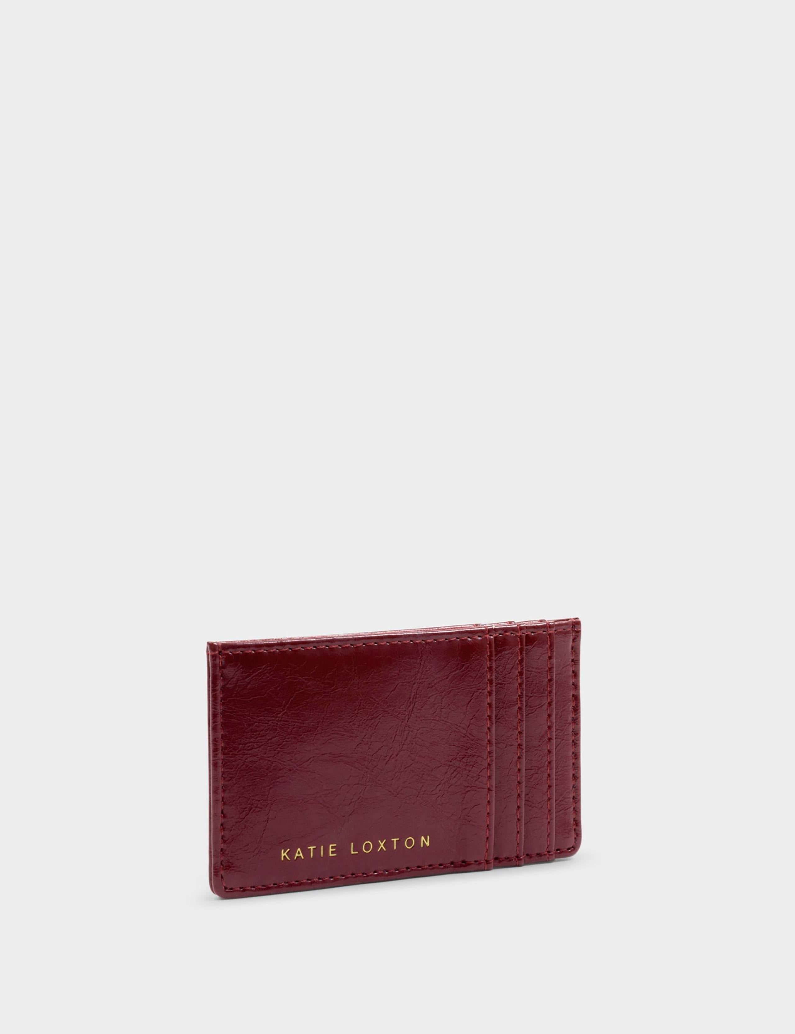 Katie Loxton personalised patent faux leather cardholder - British product