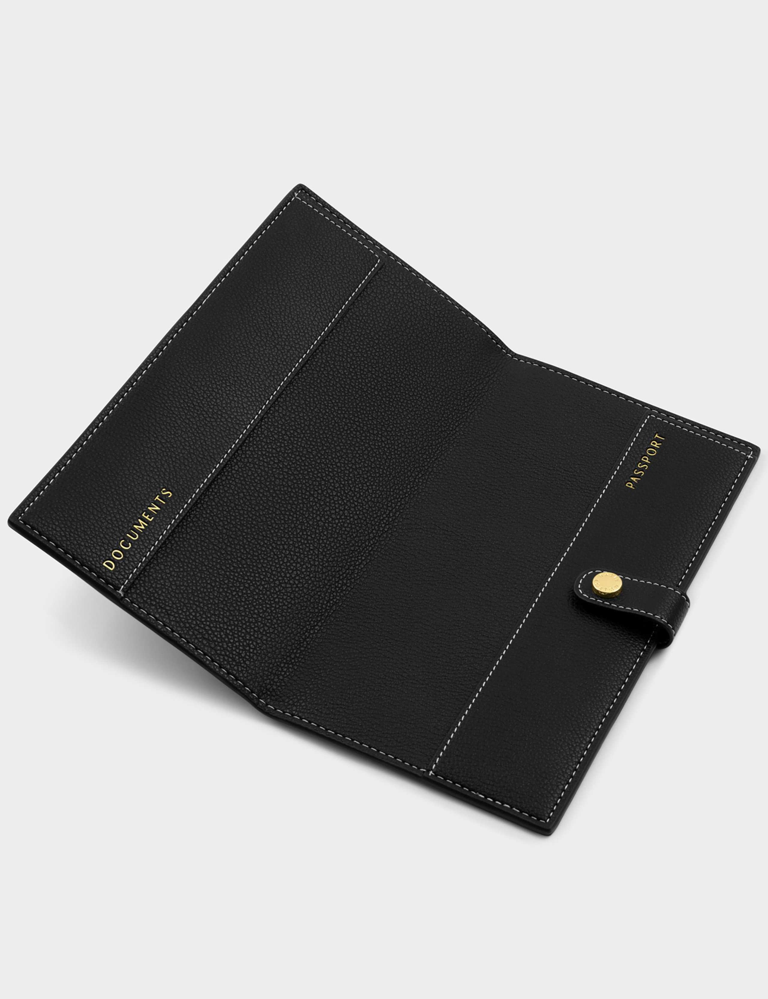 Katie Loxton personalised faux leather travel wallet with gold initials (British brand)