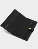 Katie Loxton personalised faux leather travel wallet with gold initials (British brand)