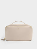 Katie Loxton large toiletry bag soft suedette gold details (British brand)