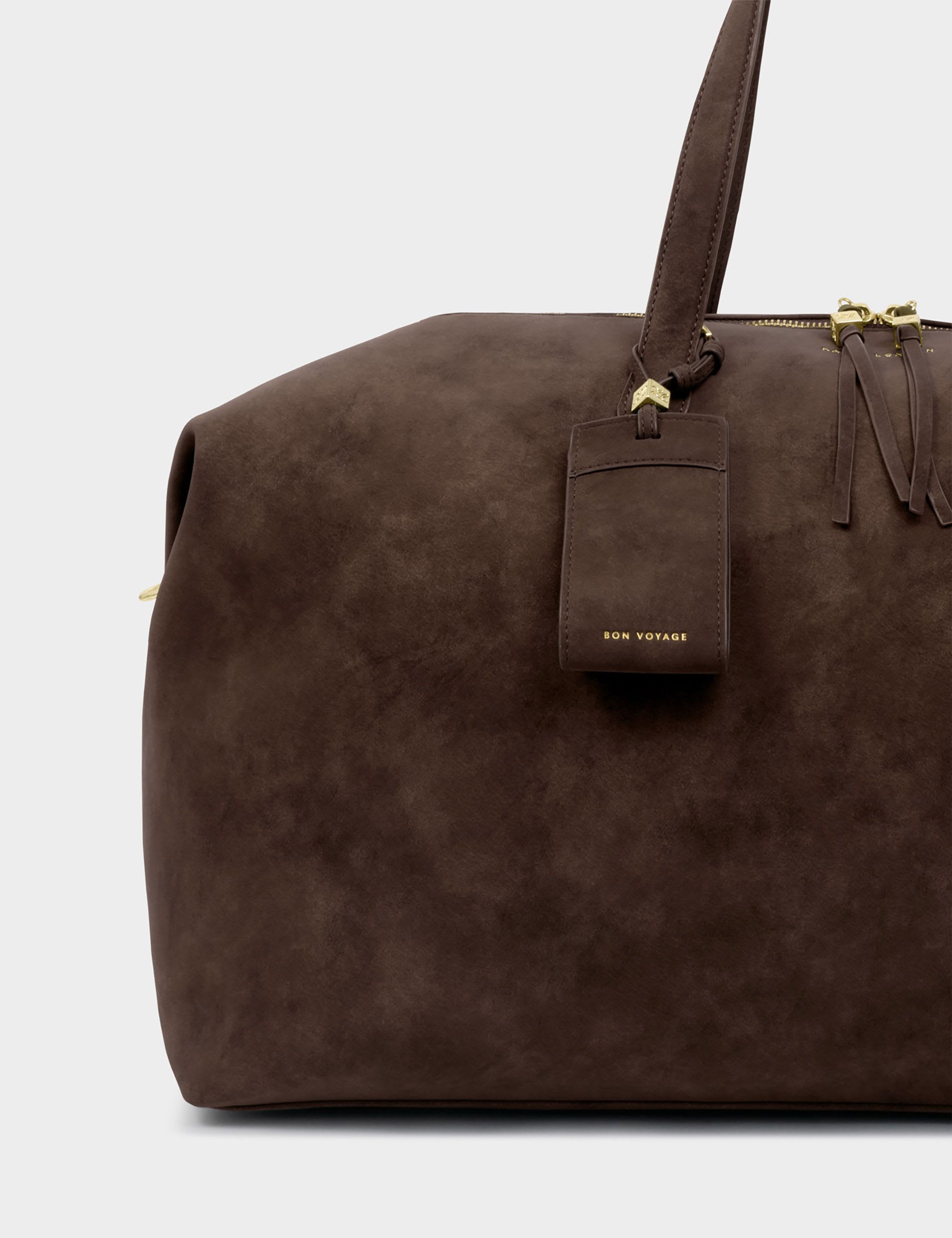 Katie Loxton suedette weekend bag personalisation UK version