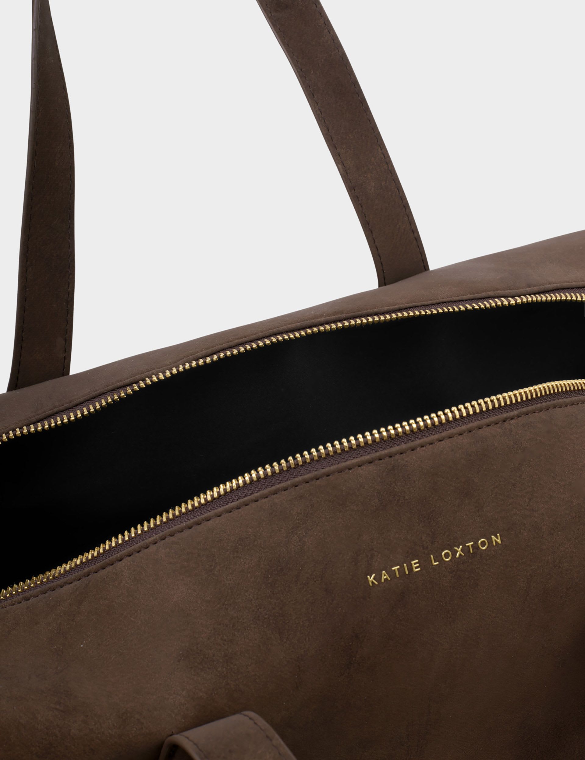 Katie Loxton suedette weekend bag personalisation UK version